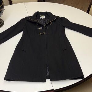 Cole Haan Elegant Black Trench Coat